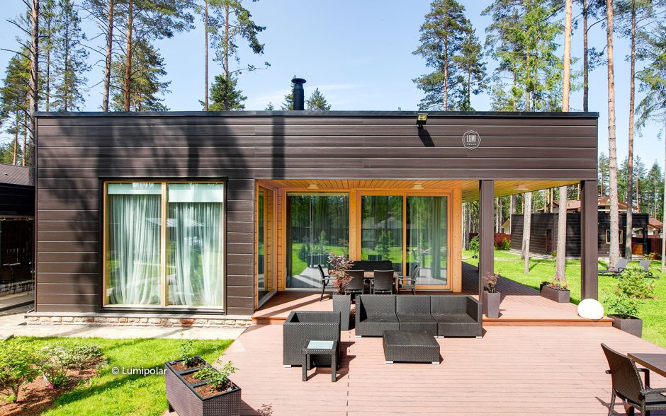 Финский домик с террасой