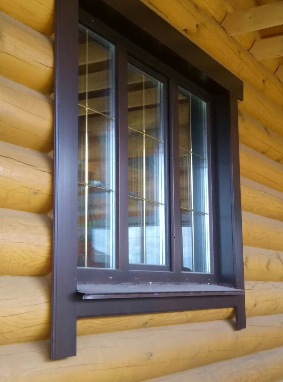 Отливы на окна в деревянном доме (59 фото)