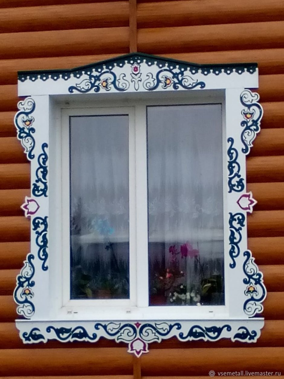 Окна в бревенчатом доме