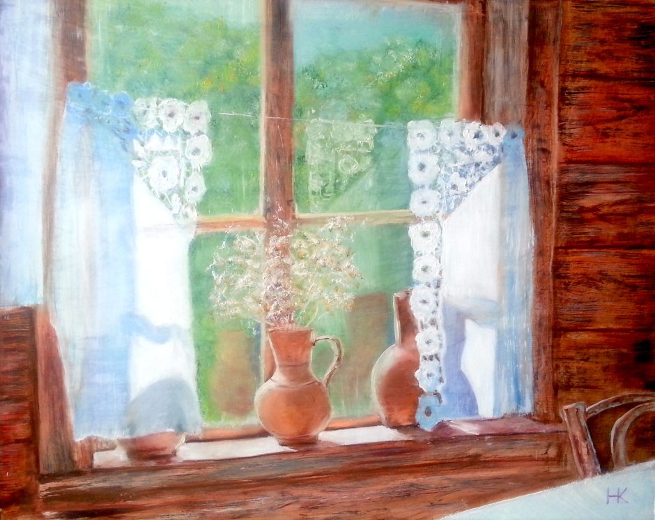 Деревенский натюрморт на окне