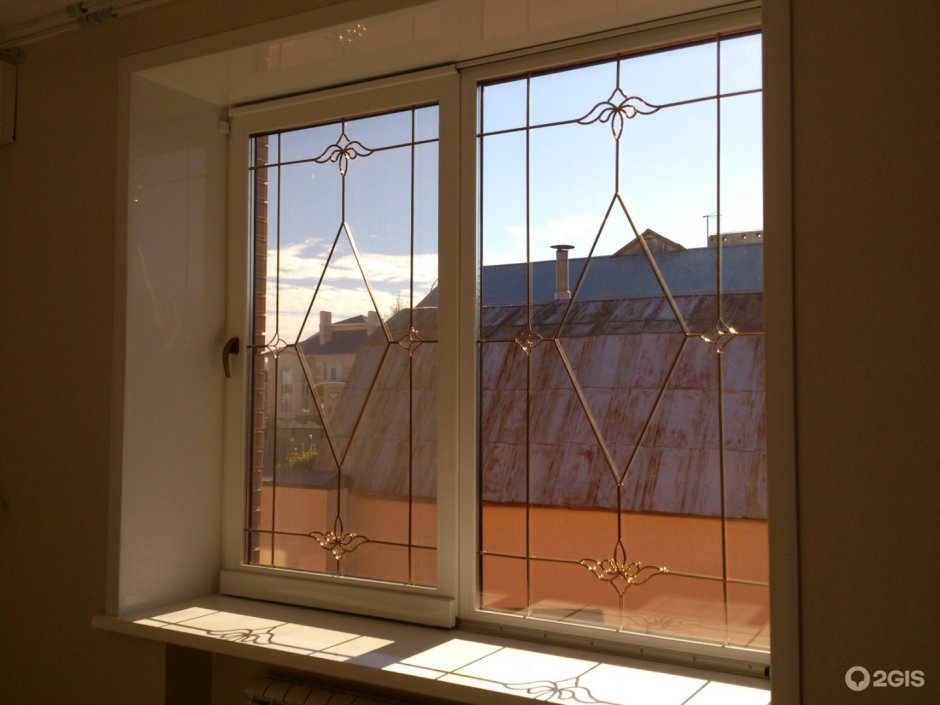 Панорамные окна со шпросами