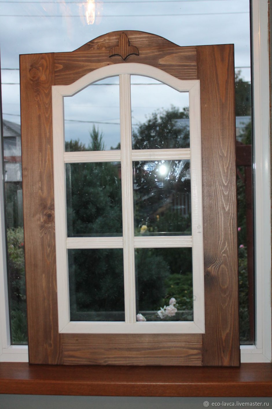 Фальш окно деревянное (54 фото)