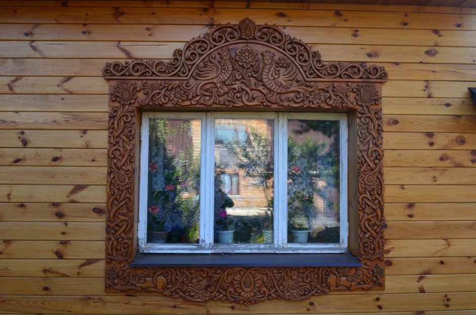 Деревянные наличники на окна изнутри