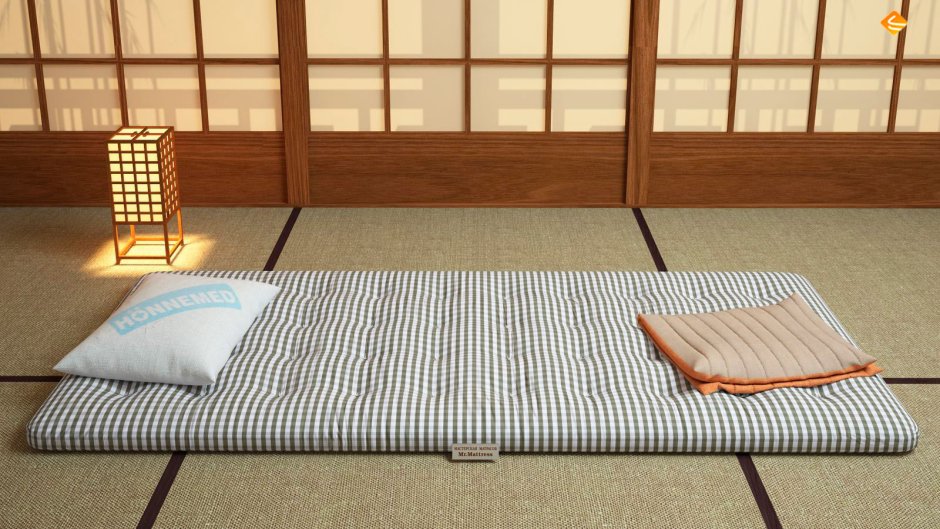 Японская кровать татами в интерьере