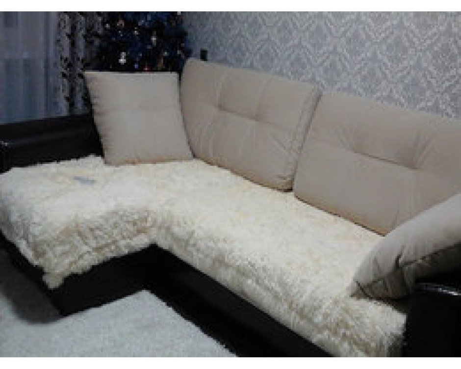 Чехол на угловой диван Мелисса с оборкой артикул: u222mss
