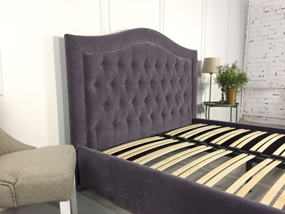 Кровать 200*200 Domenico Lux ТК. Enrich1 4028 нога венге