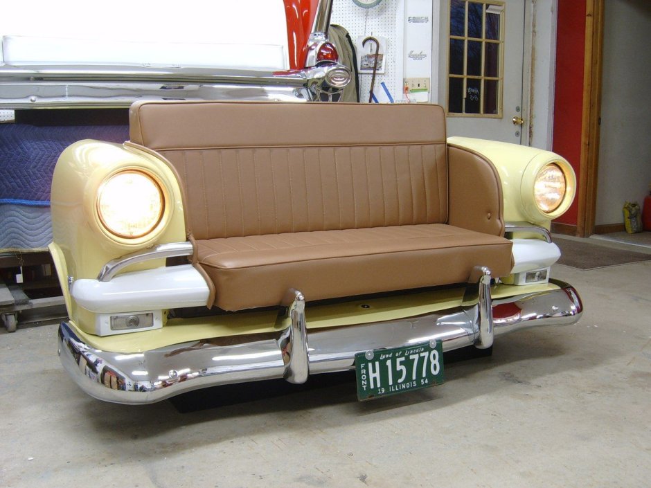 Мебель из старых автомобилей