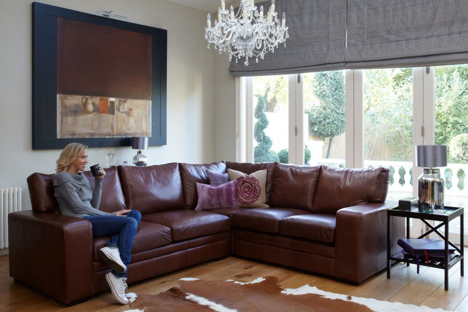 Sloane Leather Corner Sofa