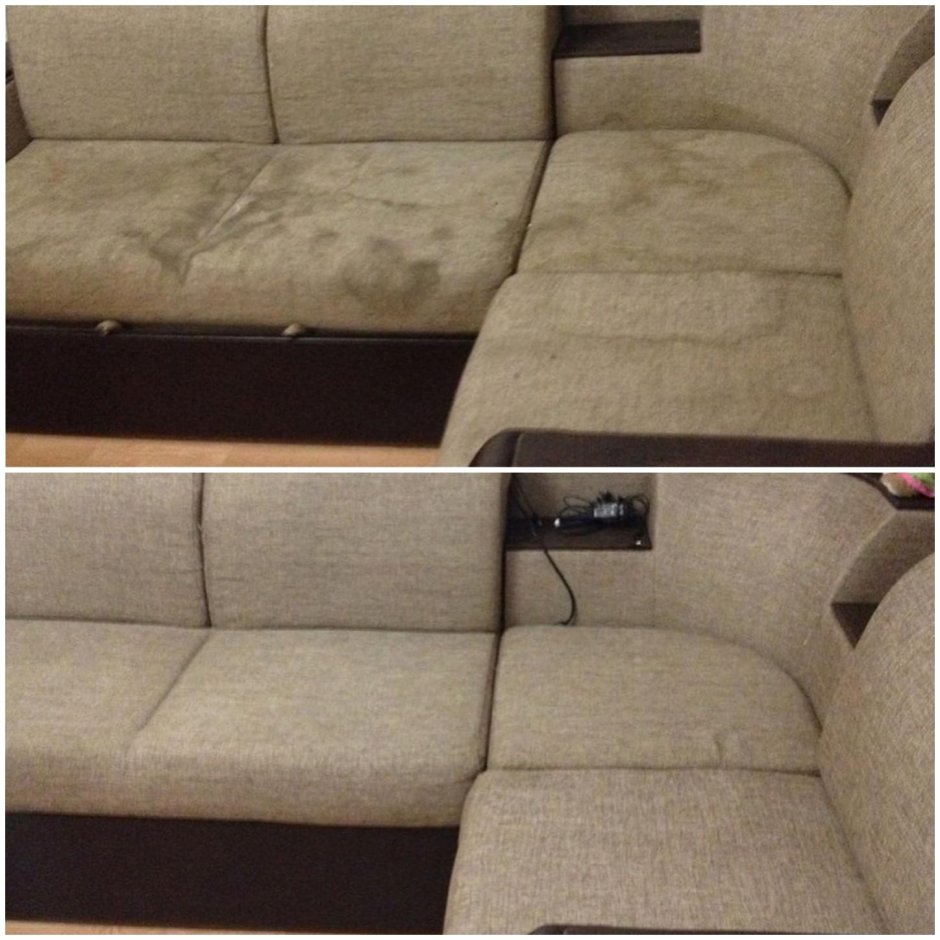Химчистка дивана до и после (38 фото)