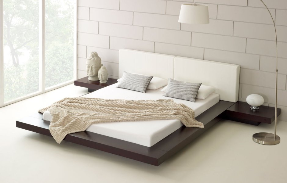 Современные двуспальные кровати в стиле Минимализм