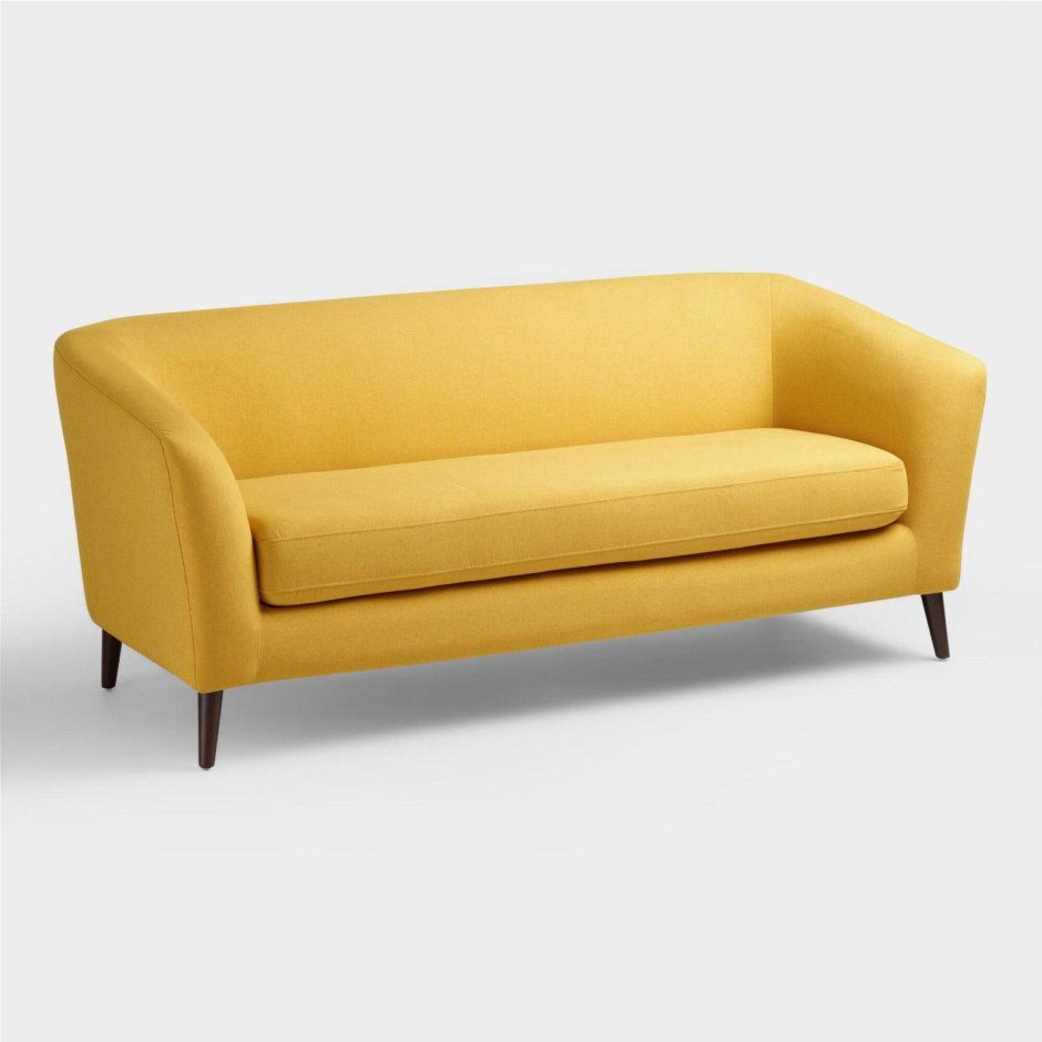Желтый диван без фона
