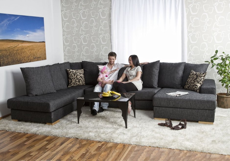 Семейный диван большой