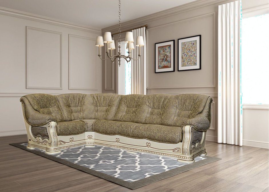 Красивый диван в интерьере