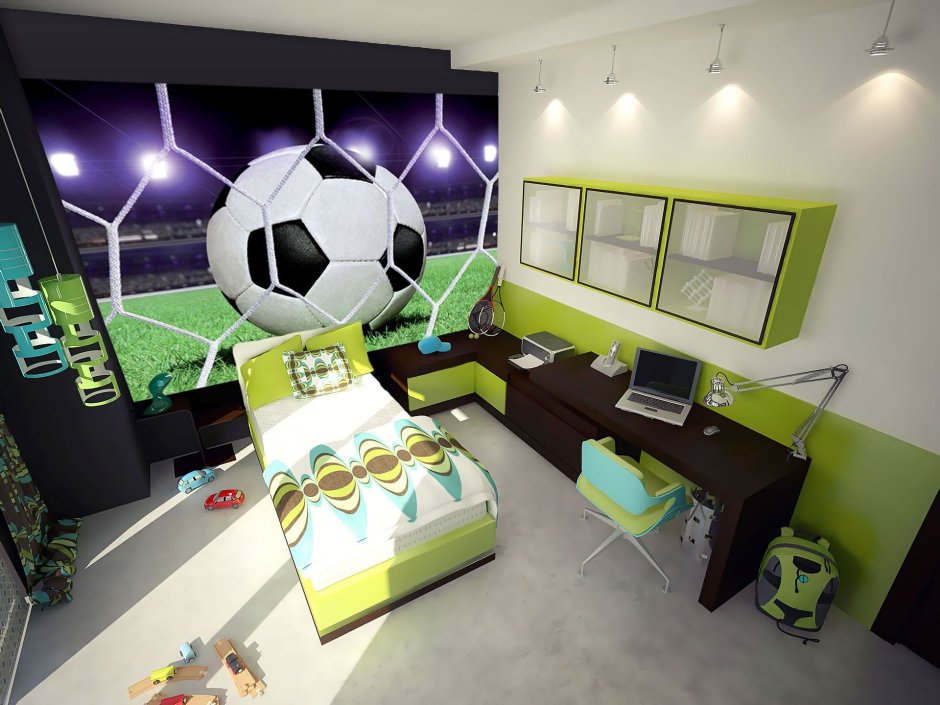 Комната для мальчика футболиста