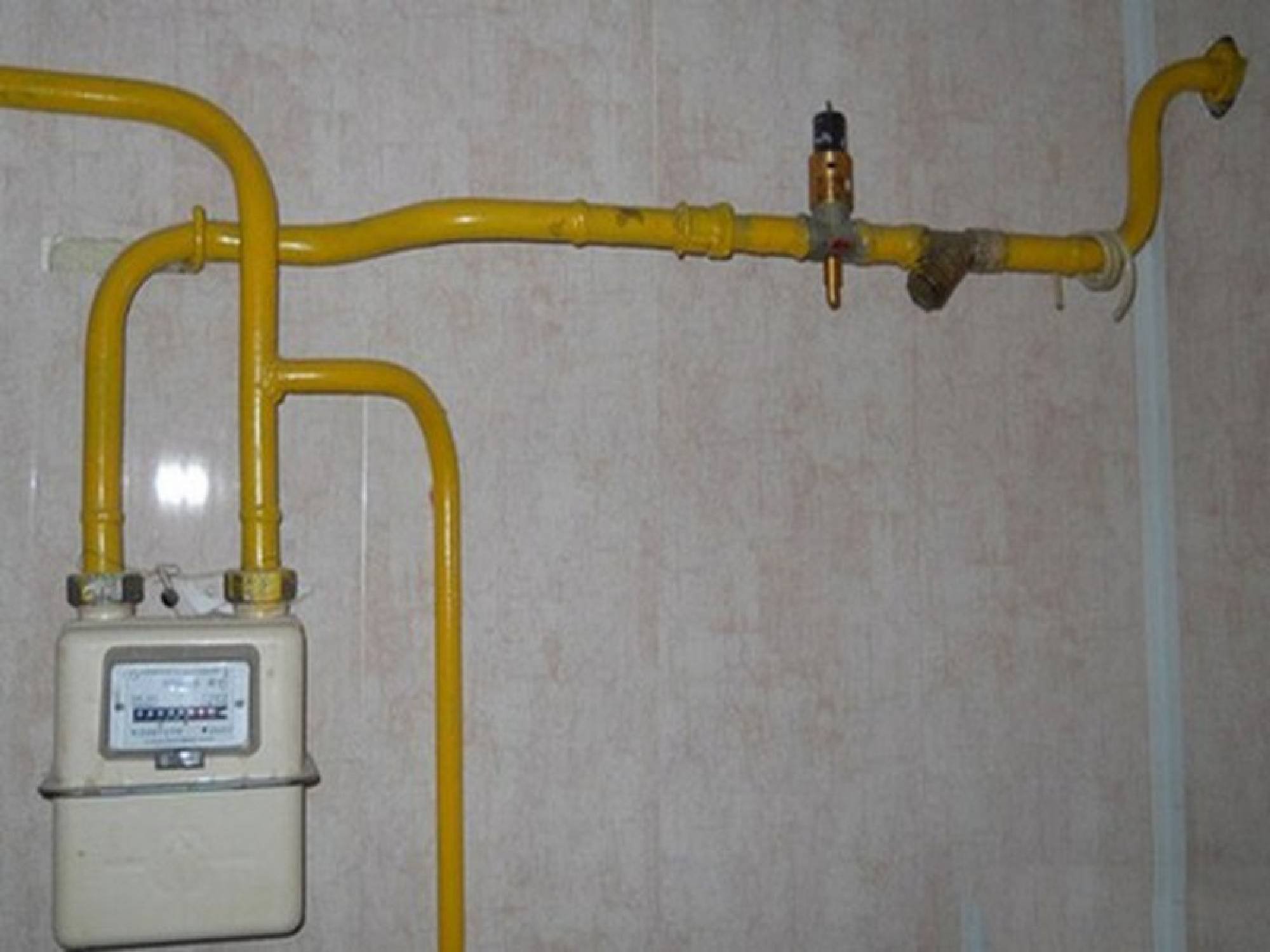высота установки газового крана на кухне