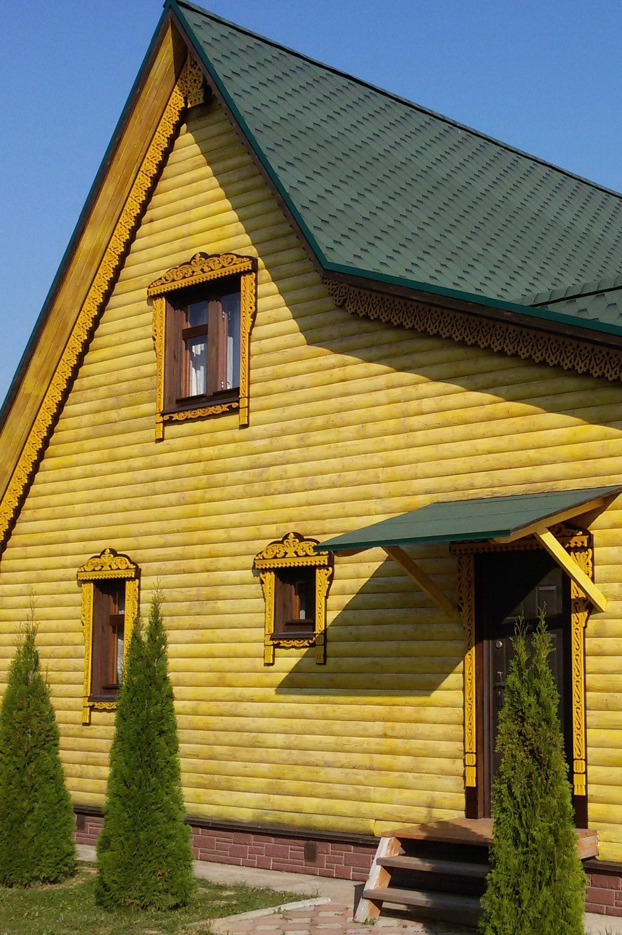 фронтоны деревянных домов фото