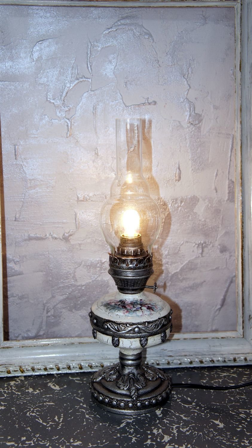 Винтаж Богемия керосиновая лампа