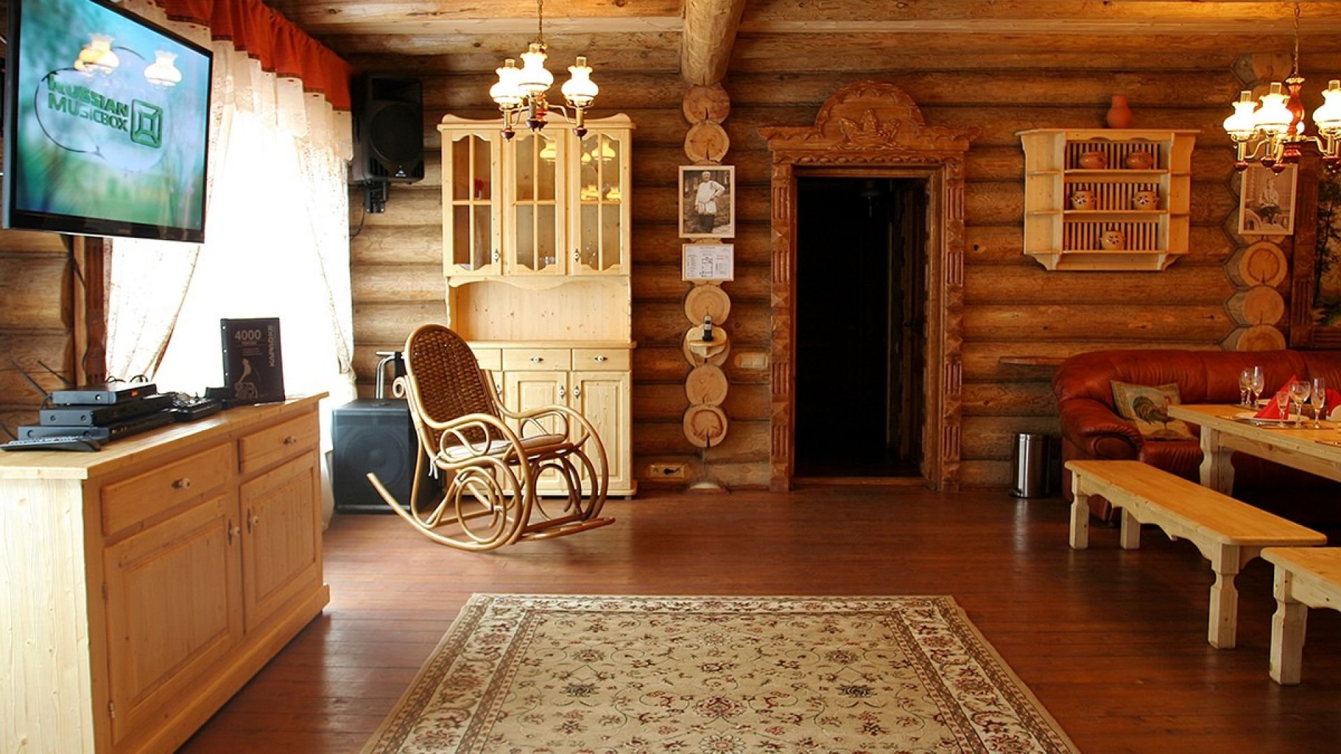деревянный дом пятистенок внутри интерьер