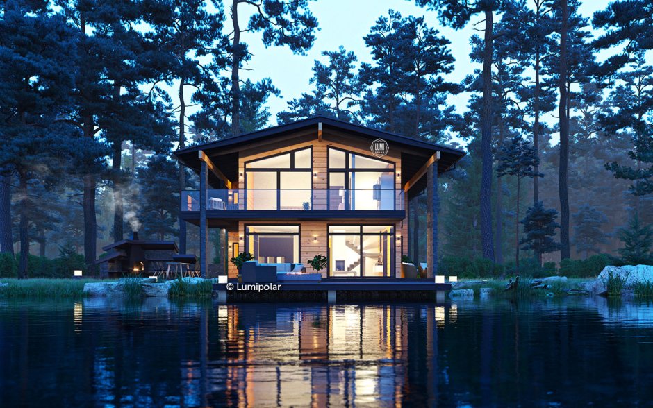 Дом с видом на водоем