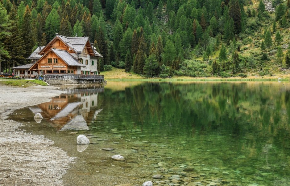 Фахверк Швейцария горы озеро лес