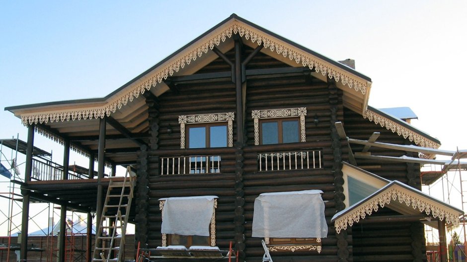 Деревянная крыша интерьер