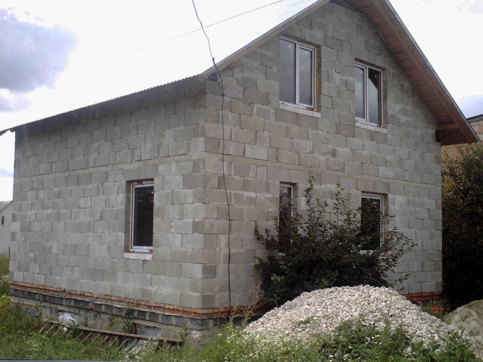 Коттедж из шлакоблока