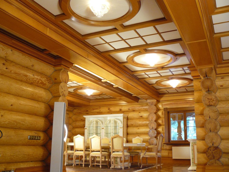 Интерьер деревянного дома