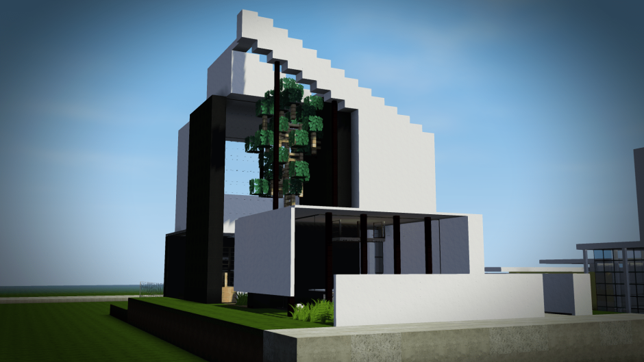 Большой Модерн дом Minecraft