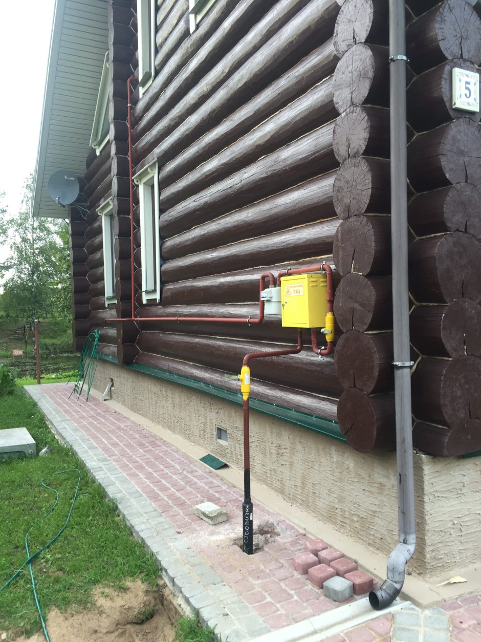 Подводка газа в частный деревянный дом