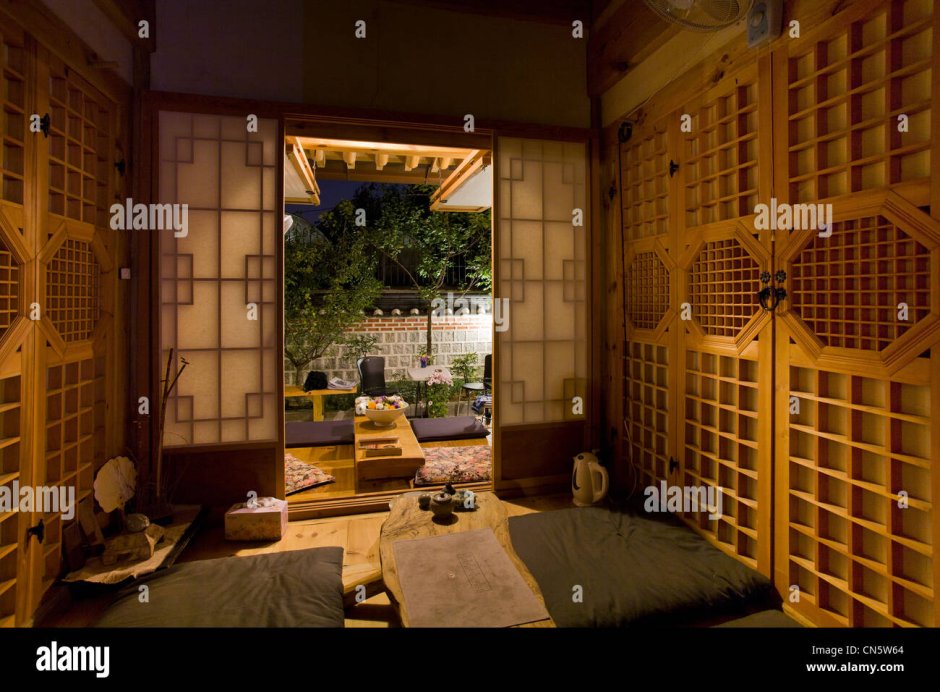 Традиционный корейский дом Ханок комната