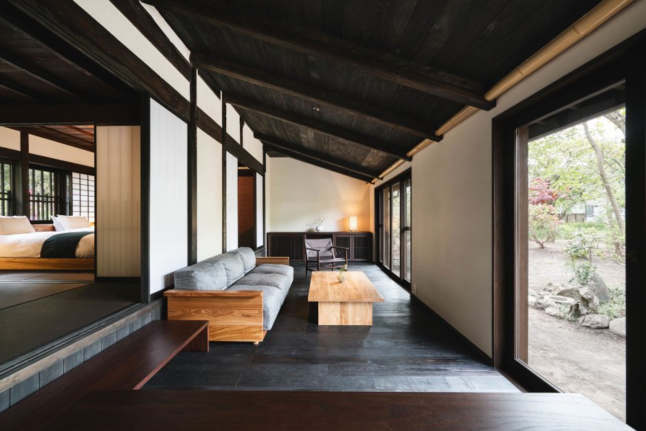 Japanese Wooden House традиционные