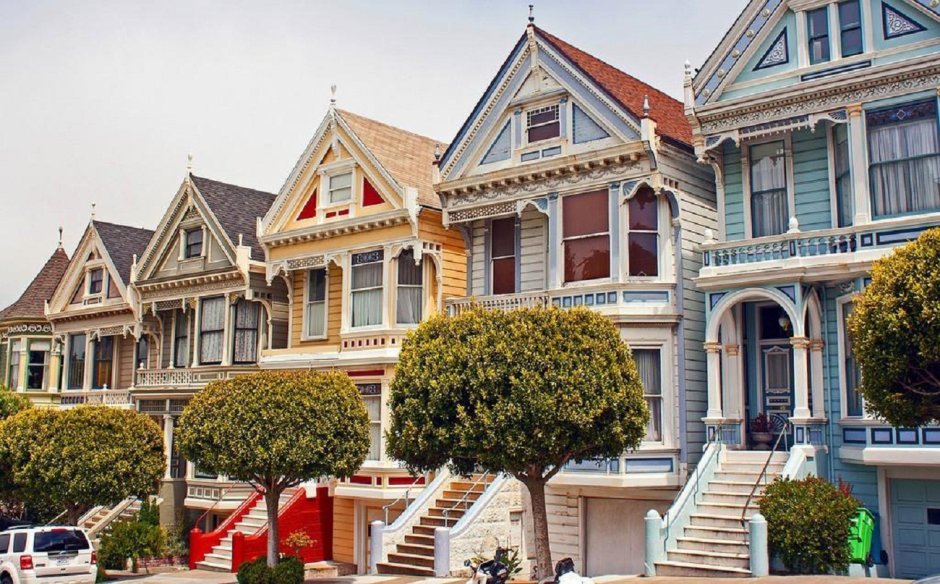 Викторианские дома в Сан Франциско (43 фото)