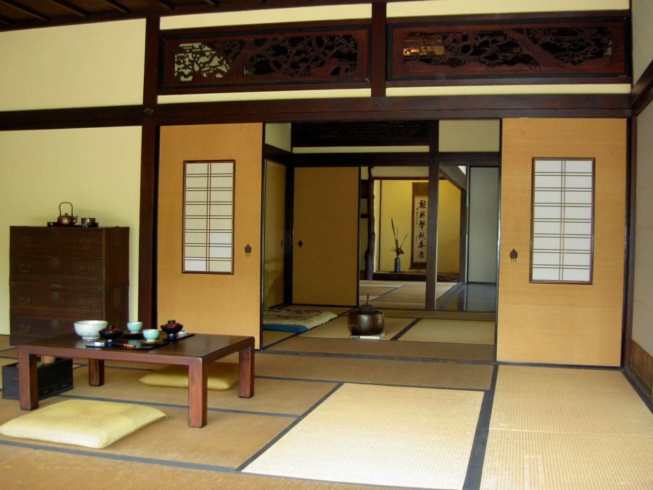 Японские самурайские домики изнутри