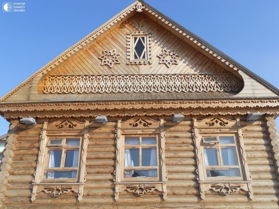 Фронтон деревянного дома (54 фото)