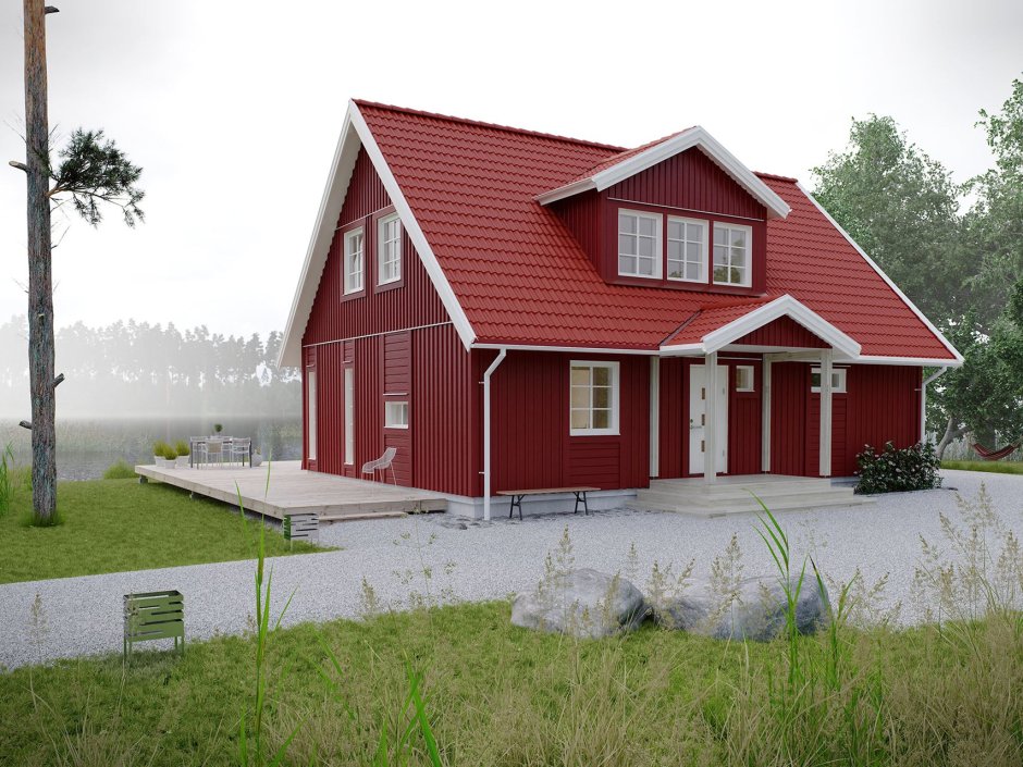 Финский красный домик