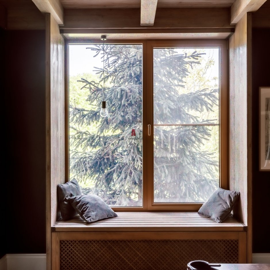 Откосы на окна в деревянном доме фото