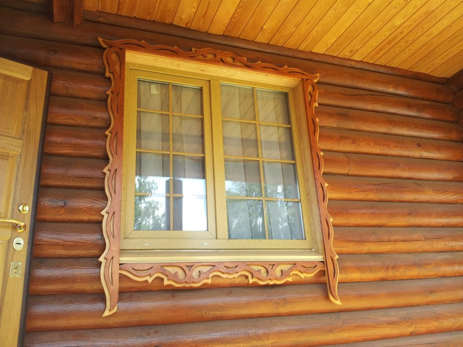 Деревянные наличники на окна изнутри