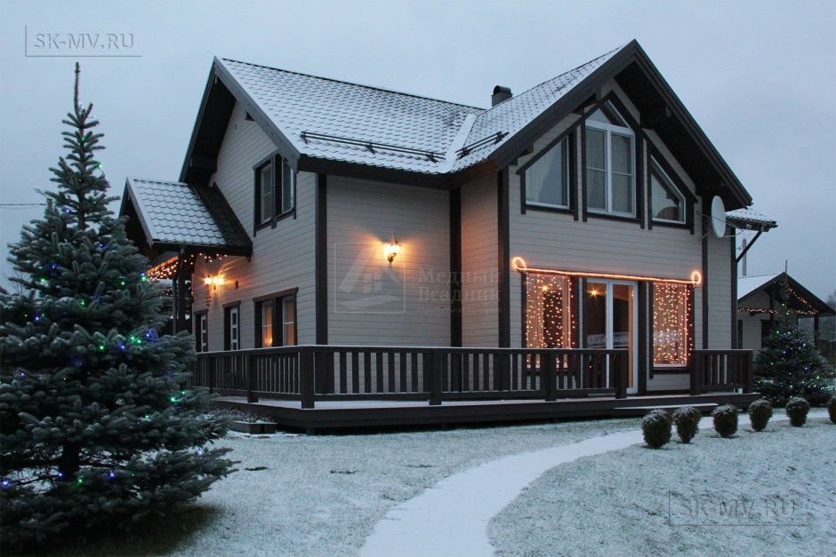 Дом в Скандинавия стиле фасады