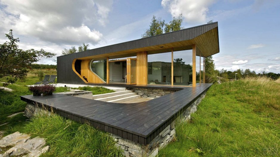 Деревянные дома с плоской крышей