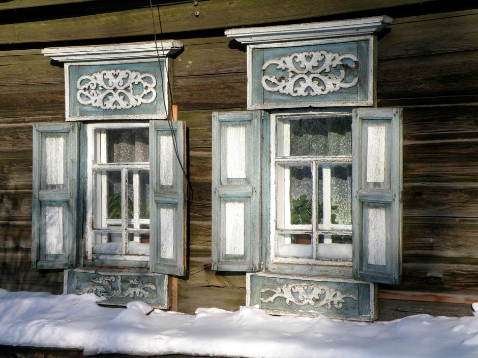 Резные наличники удмуртов