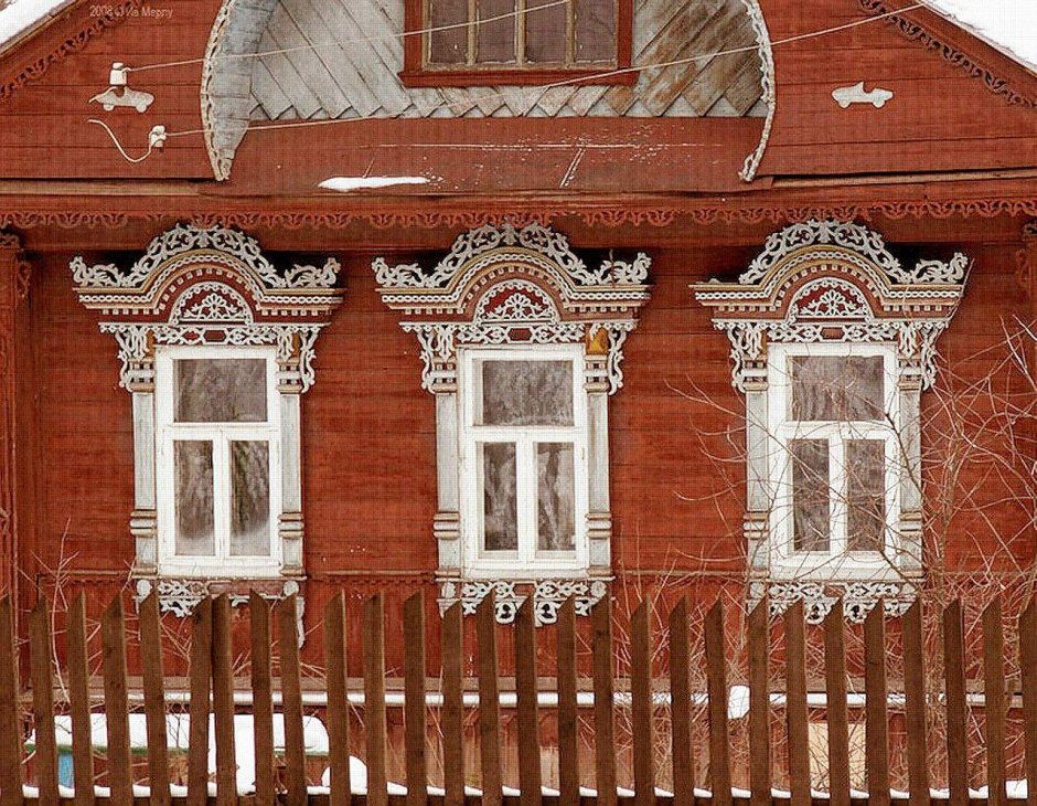 Деревянное зодчество Томск окна