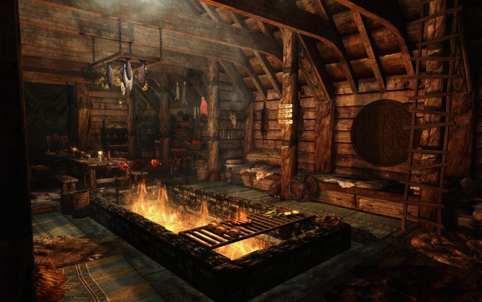 Дом ярла викингов изнутри