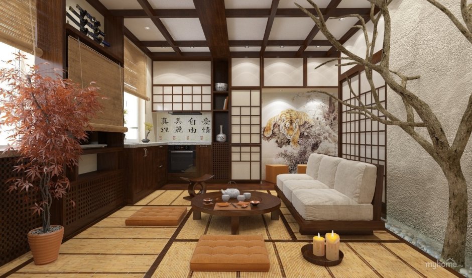 Традиционный японский богатый дом