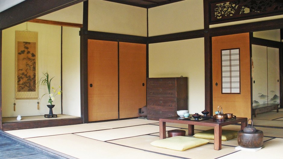 Традиционное японское жилище Минка внутри