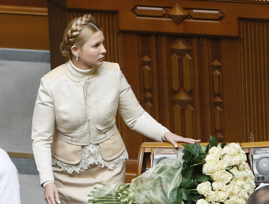 Юлия Тимошенко в платье