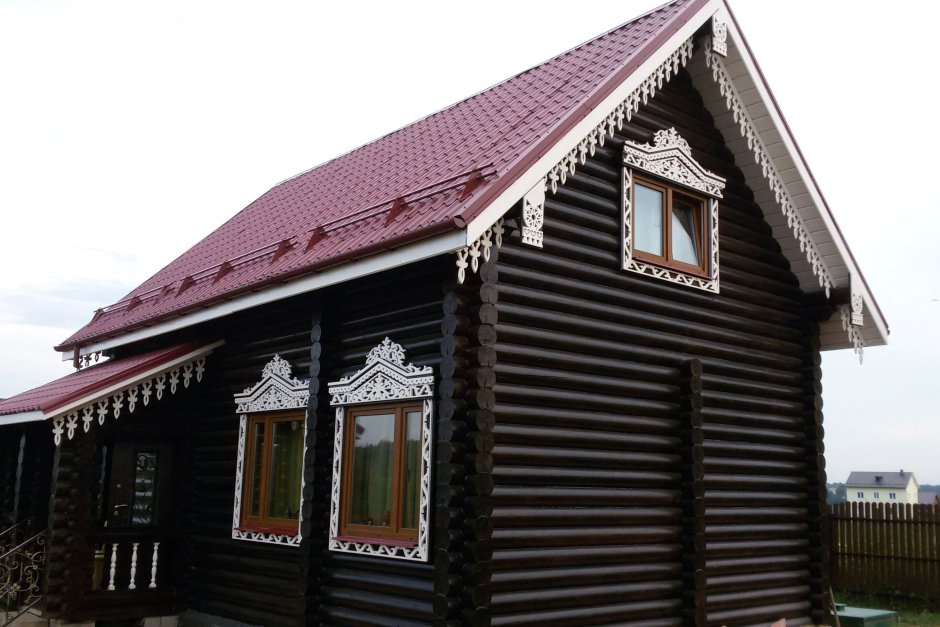 Резные деревянные наличники Томск