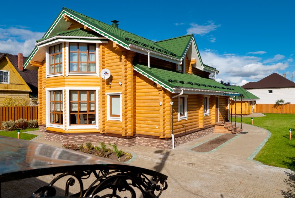 Деревянный дом по норвежской технологии лафет