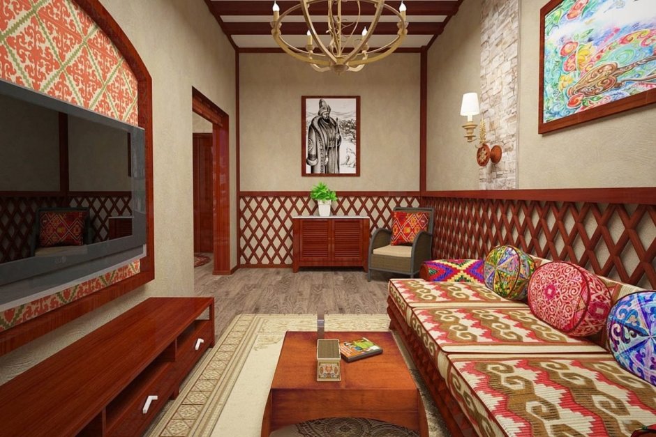 Комната в казахском стиле