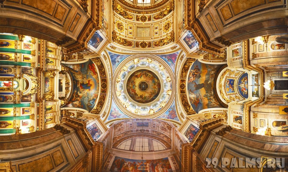 Архитектура Санкт Петербурга Исаакиевский собор изнутри