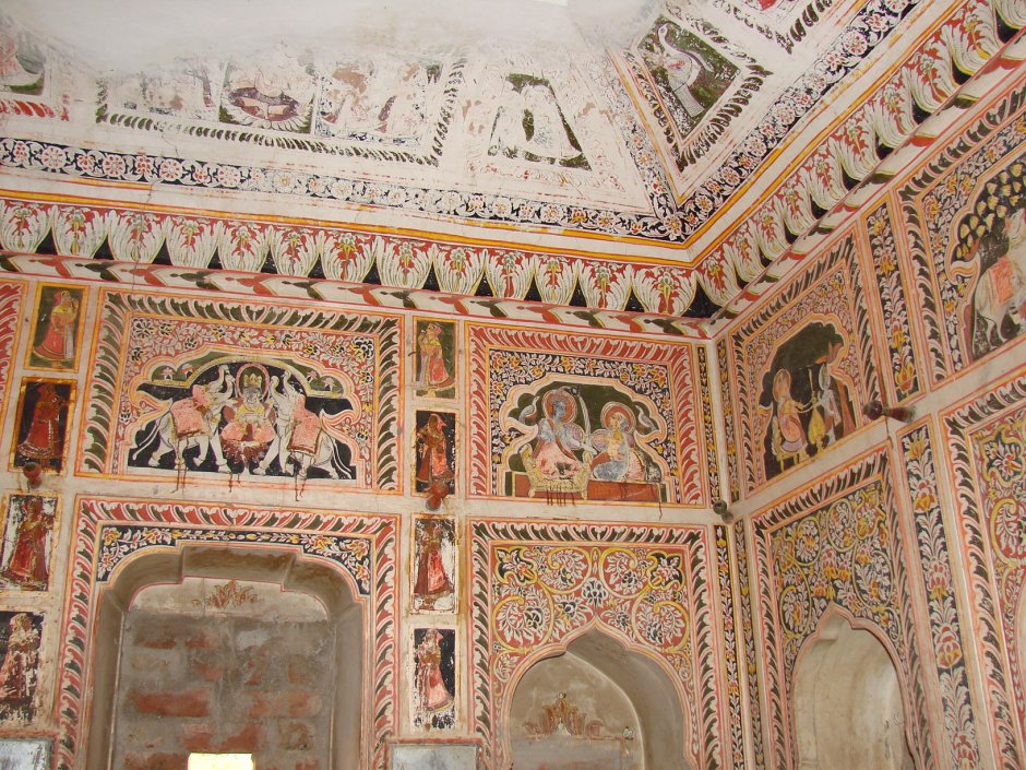 Дворец в Индии Тадж Махал внутри